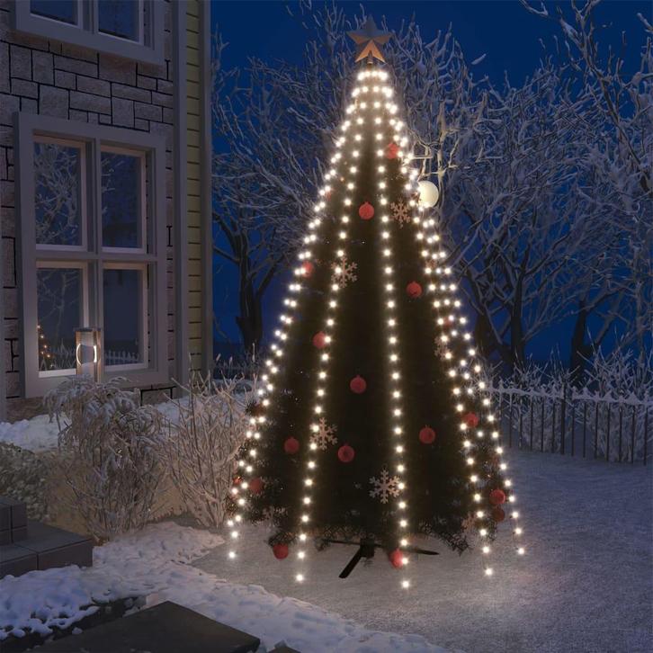 vidaXL Kerstboomverlichting met 300 LEDs koudwit net 300 cm, Huis en Inrichting, Lampen | Overige, Nieuw, Verzenden