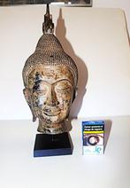 Grote Boeddhahoofd op sokkel - Brons - Thailand -