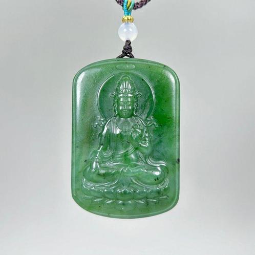 Guanyin Pendant - Jade néphrite certifié - Chine  (Sans Prix, Antiek en Kunst, Antiek | Overige Antiek