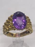 Ring - 18 karaat Geel goud - 4.00ct. tw. Amethist - 18, Nieuw