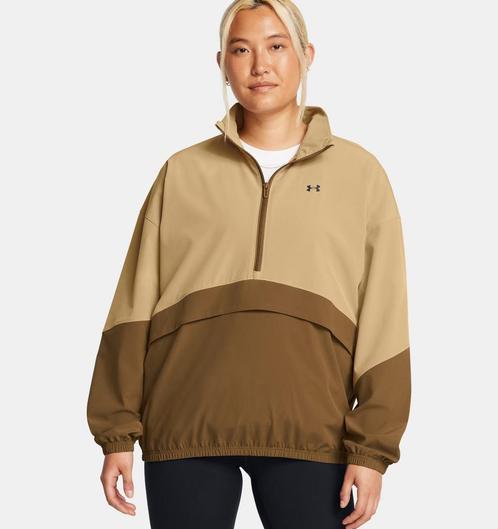 UA ArmourSport Anorak Jacket-Camel--Black - Maat MD, Kleding | Dames, Truien en Vesten, Nieuw, Maat 38/40 (M), Ophalen of Verzenden