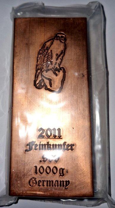 1 kilogram koper - .999 - KFS, Duitsland. (Zonder, Postzegels en Munten, Edelmetalen en Baren