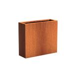 Cortenstaal plantenbak 90x30x80cm - Met bodem, Tuin en Terras, Bloembakken en Plantenbakken, Nieuw, Metaal, 60 tot 100 cm, 60 cm of meer