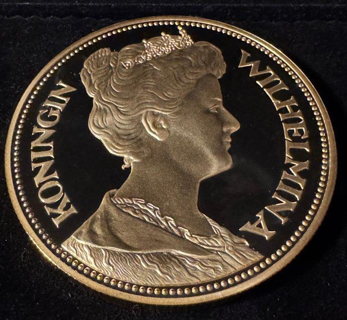 Nederland. Medal Gouden vijfje 1912 Wilhelmina Crown Size, Postzegels en Munten, Munten | Nederland