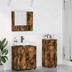 vidaXL Badkamermeubel Set met lade 3 pcs Gerookt eiken 61 x, Huis en Inrichting, Verzenden, Nieuw