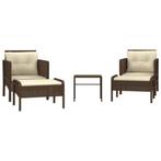 Tuin Loungeset Rattan bruin | Tweede Kansje | OP=OP, Tuin en Terras, 2 zitplaatsen, Nieuw, Loungeset, Verzenden