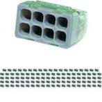 Vintex Lasklem 8-polig 0.2-2.5 mm² – Grijs – 100 stuks – LED, Verzenden, Nieuw