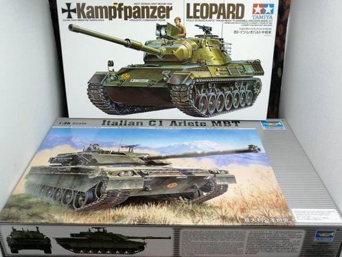 Trumpeter + Tamiya - Jouet Lotto mezzi corazzati con 2 kit, Kinderen en Baby's, Speelgoed | Overig