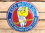 Esso motor oil keeps clean - Emaille bord, Verzamelen, Merken en Reclamevoorwerpen, Verzenden, Nieuw