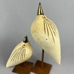 Ewa Budzowska - No reserve - 2 big birds (with 24carat gold)