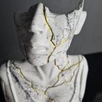 Santicri - Tired face (white and black marble), Antiquités & Art