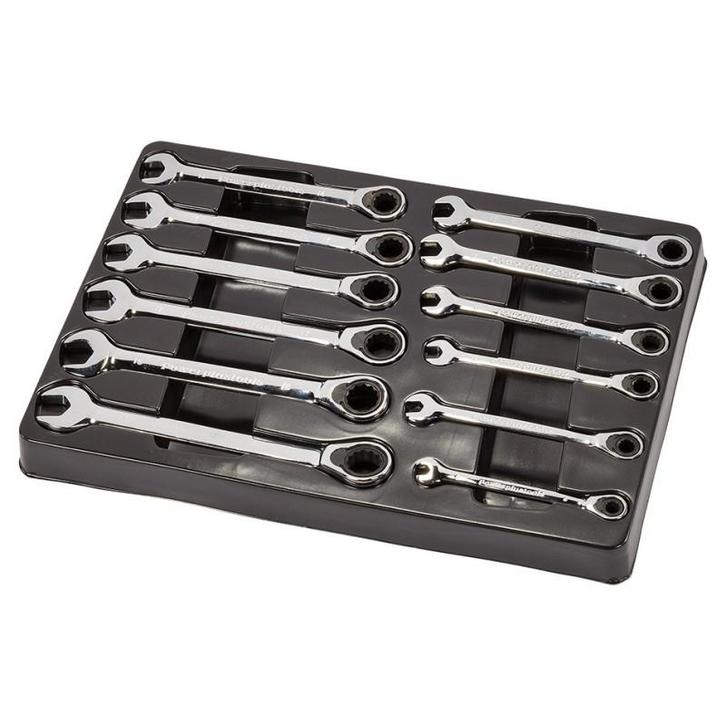 Ring-ratelsleutelset 12 delig met levenslange garantie, Bricolage & Construction, Boîtes à outils, Enlèvement ou Envoi