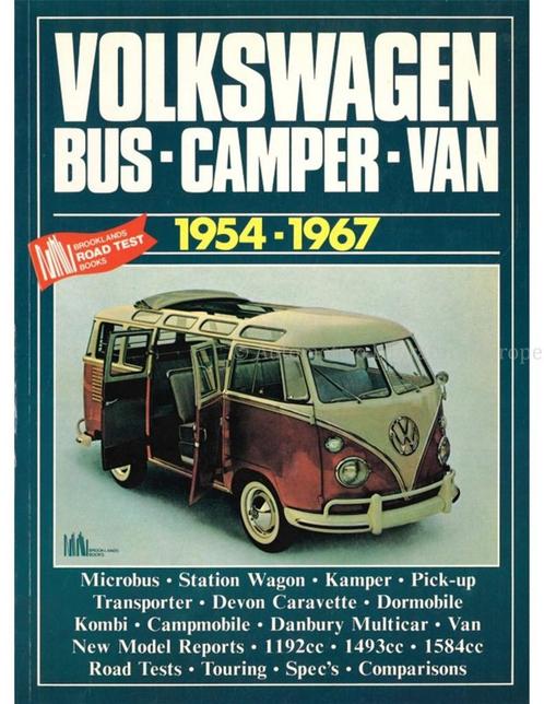 VOLKSWAGEN BUS-CAMPER-VAN 1954-1967 (BROOKLANDS), Livres, Autos | Livres