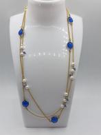Zonder Minimumprijs - Ketting met hanger Zilver, Blauwe, Handtassen en Accessoires, Antieke sieraden