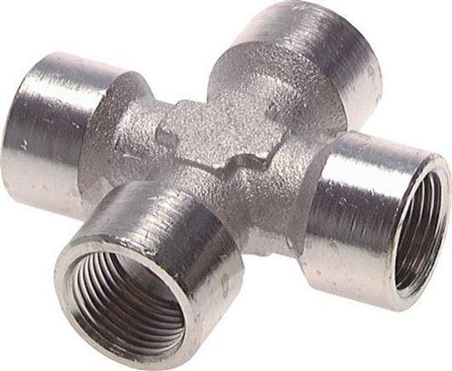 G 1/8 Femelle Croix 16 Barre en laiton nickelé [2 Pièces]., Doe-het-zelf en Bouw, Overige Doe-Het-Zelf en Bouw, Verzenden