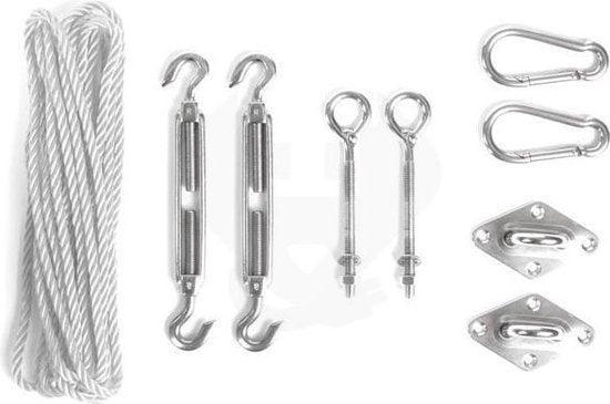 2dekans | Perel Montagekit met 2 spanwartels, 2 oogbouten, 2, Tuin en Terras, Hand-tuingereedschap, Ophalen of Verzenden