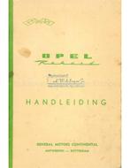 1963 OPEL REKORD INSTRUCTIEBOEKJE NEDERLANDS, Auto diversen, Handleidingen en Instructieboekjes