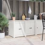 vidaXL Buitenkeuken Cabinet Wit 106x55x64 cm Massief Grenen, Verzenden, Nieuw