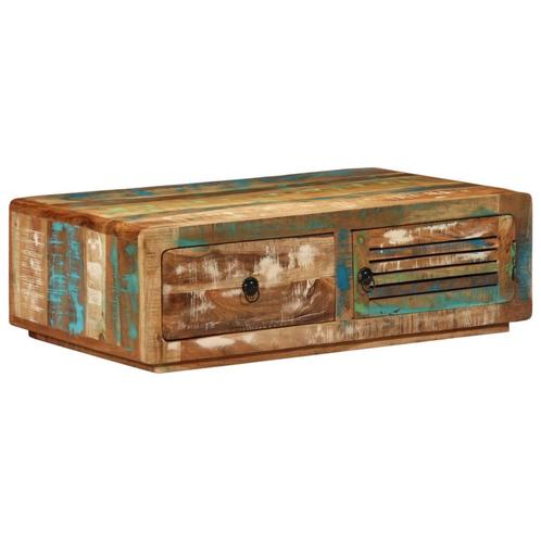 vidaXL Salontafel 89x55x29 cm massief gerecycled hout, Maison & Meubles, Tables | Tables de salon, Envoi