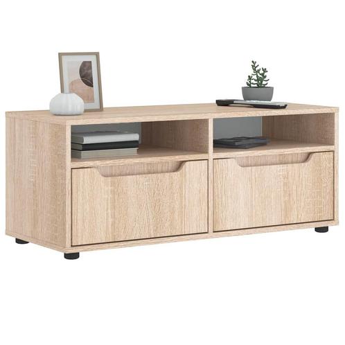 vidaXL Tv-meubel VISNES 100x40x38 cm bewerkt hout sonoma, Huis en Inrichting, Kasten |Televisiemeubels, Nieuw, Verzenden