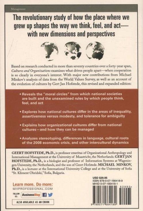 Cultures and Organizations 9780071664189 Geert Hofstede, Boeken, Overige Boeken, Gelezen, Verzenden