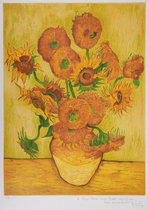 Vincent Van Gogh (1853-1890) - Les tournesols, Antiek en Kunst, Antiek | Overige Antiek