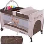 Reisbed hondje 132x75x104cm met commode en tas - bruin, Kinderen en Baby's, Verzenden, Nieuw