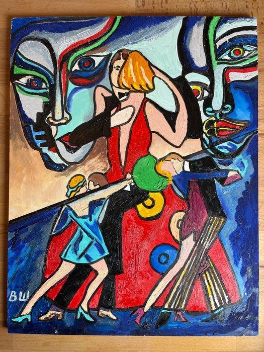 Vitali Chagalov (1985) - Tango (Tänzer), Antiquités & Art, Art | Peinture | Moderne