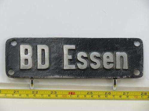 Lokschild BD Essen (Spoorwegen 1:1), Verzamelen, Spoorwegen en Tram, Overige typen, Gebruikt, Ophalen of Verzenden