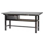 Werkbank zwart 200 cm met zinken werkblad en, Ophalen of Verzenden, Nieuw