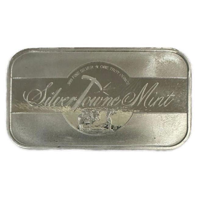 1 Troy Ounce - Argent .999 - 1 oz Silvertowne Goldline 999, Timbres & Monnaies, Métaux nobles & Lingots