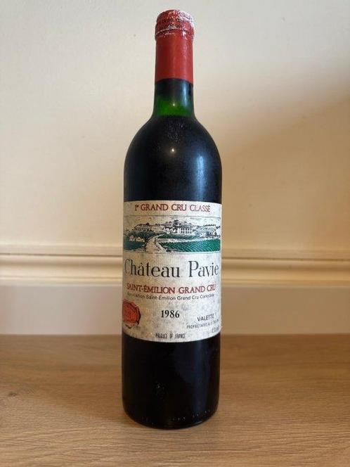 1986 Château Pavie - Saint-Émilion Grand Cru Classé - 1 Fles, Verzamelen, Wijnen