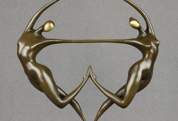 Cesaro - sculptuur, Happy Harmony - 35 cm - Brons beschikbaar voor biedingen