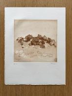 Zoran Music (1909-2005) - Paysage rocheux, 1981, Antiek en Kunst