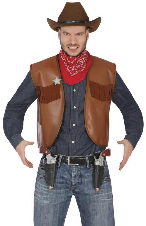 Holster Met Pistolen 24cm, Hobby en Vrije tijd, Feestartikelen, Nieuw, Verzenden