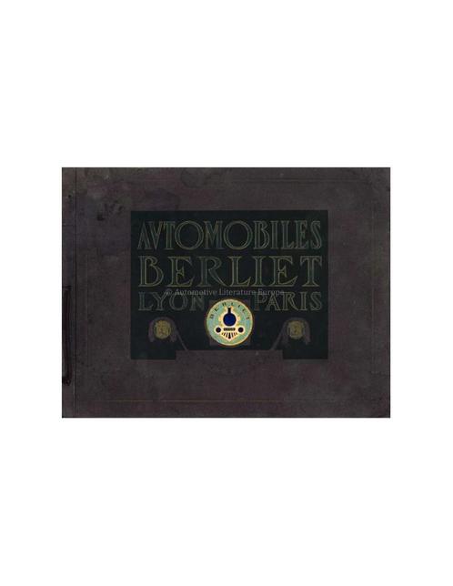 1914 BERLIET AUTOMOBILES BROCHURE FRANS, Livres, Autos | Brochures & Magazines