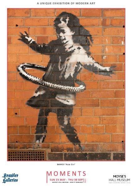 Banksy (1974) - Hula Girl - Exhibition of modern art 2021, Antiquités & Art, Art | Peinture | Moderne