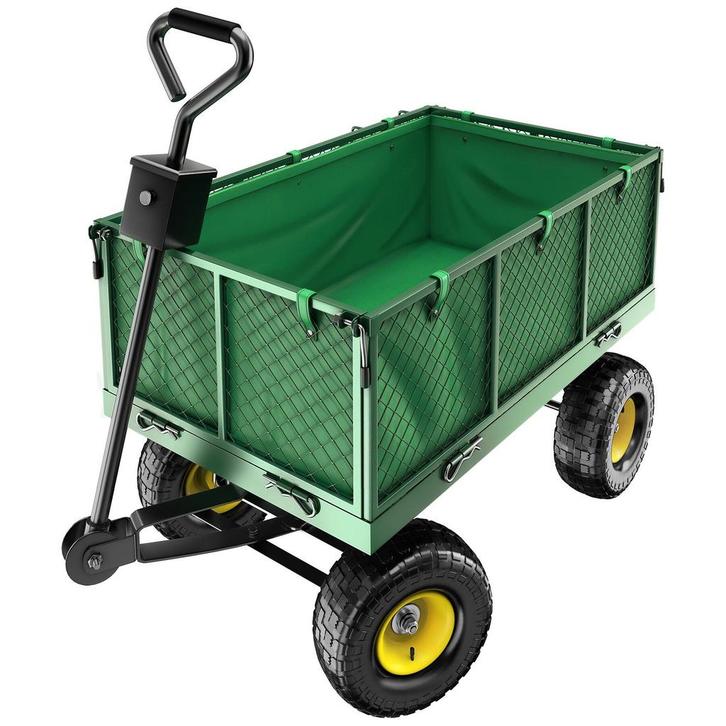tectake Bolderwagen Transportkar XXL max. 550kg - groen, Jardin & Terrasse, Jardin & Terrasse Autre, Envoi