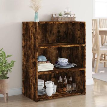 vidaXL Dressoir 70x41x93 cm bewerkt hout gerookt, Huis en Inrichting, Kasten | Dressoirs, Verzenden, Nieuw