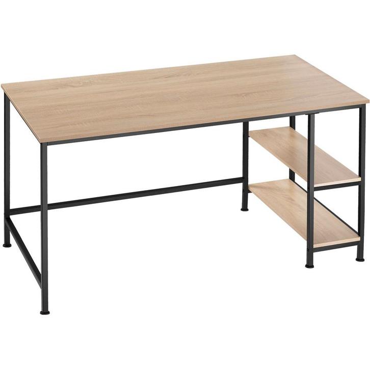 tectake Bureau Canton 120x60x75,5cm - Industrieel licht hout, Huis en Inrichting, Bureaus, Verzenden