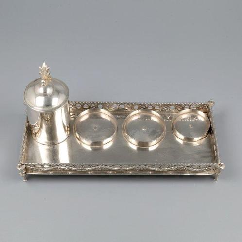 Willem Carel van Meurs (Zutphen 1789) - Inktstel - Encrier, Antiek en Kunst, Antiek | Zilver en Goud
