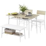 Eettafel Met 2 Stoelen, Bank, Eetgroep 4-delige Set, Keukent, Huis en Inrichting, Verzenden, Nieuw