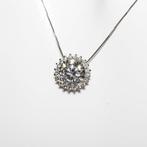 Collier avec pendentif - 18 carats Or blanc - 2.30ct. tw.