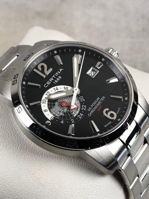 Certina - DS Podium GMT Chronometer - C0344551105700 - Homme, Handtassen en Accessoires, Horloges | Heren