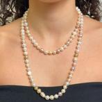 Ketting van multicolore, multiforme aquadolce parels,