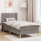 vidaXL Bedframe Taupe 100 x 200 cm Polyester, Huis en Inrichting, Slaapkamer | Matrassen en Bedbodems, Verzenden, Nieuw