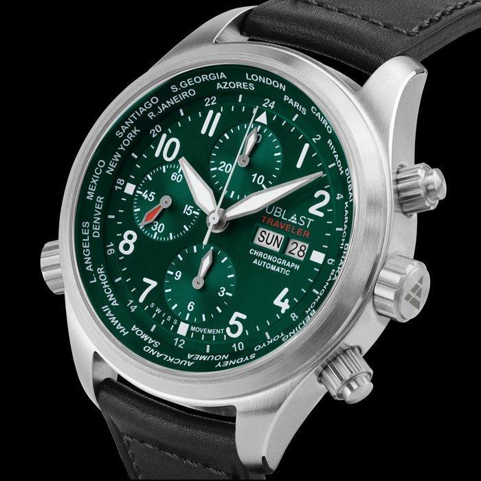 Ublast - Traveler Chronograph World Time - REF.UBTRCH47GN -, Bijoux, Sacs & Beauté, Montres | Hommes