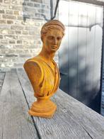 Beeld, Bust of Greek goddess - Artemis - 30 cm - Gietijzer