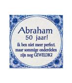 Delfts Blauw Tegel Abraham 14,5cm, Verzenden
