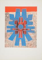 Jimmy Ernst (1920-1984) - Composition abstraite en bleu, Antiquités & Art